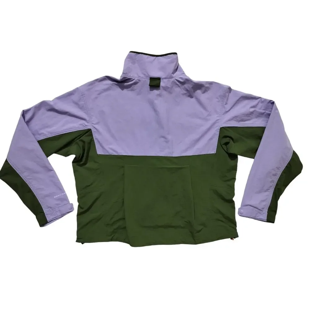 New Columbia Women's Deschutes Valley Green Purple Active Packable Jacket Size M - Picture 8 of 16